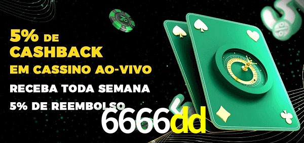 Promoções do cassino ao Vivo 6666dd